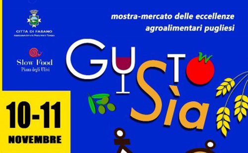 “Gustosìa” a Fasano il 10 e 11 novembre