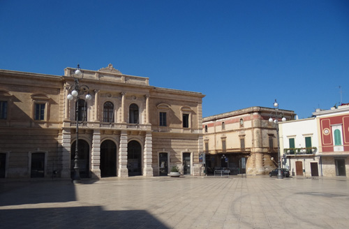 Una veduta di piazza Ciaia a Fasano