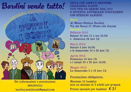 Incontri gioco al Museo Stefano Bardini di Firenze