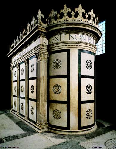 Il sacello nella Cappella Rucellai di Firenze