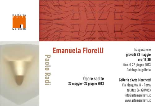 Opere scelte di Fiorelli e Radi in mostra a Roma
