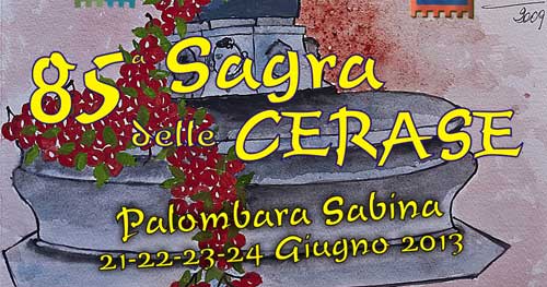 Palombara, dal 21 al 24 giugno la Sagra delle Cerase