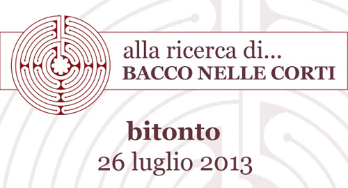 Bacco nelle Corti, il 26 luglio a Bitonto