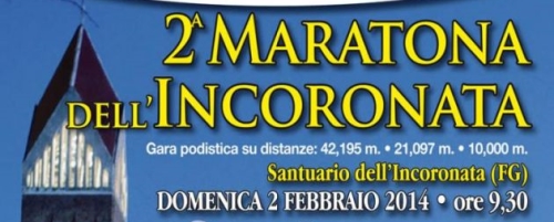 Foggia. Il 2 febbraio la Maratona dell'Incoronata