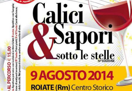 Lazio. A Roiate, il 9 agosto calici e sapori sotto le stelle